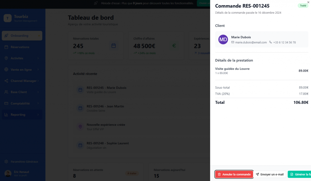 Gestion Devis Tourbiz