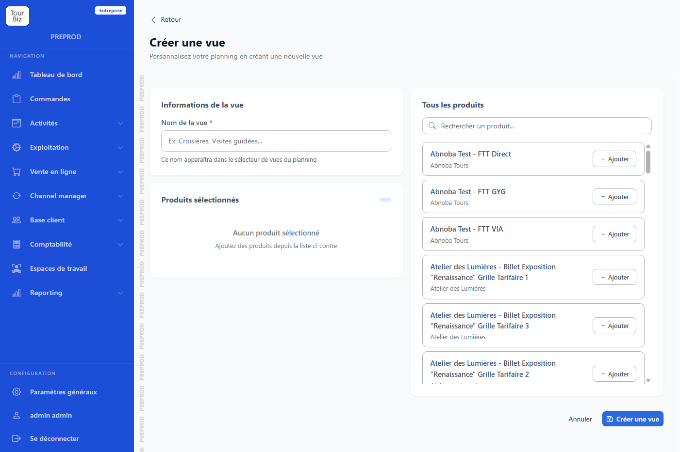 📅 Un planning opérationnel alimenté par vos réservations